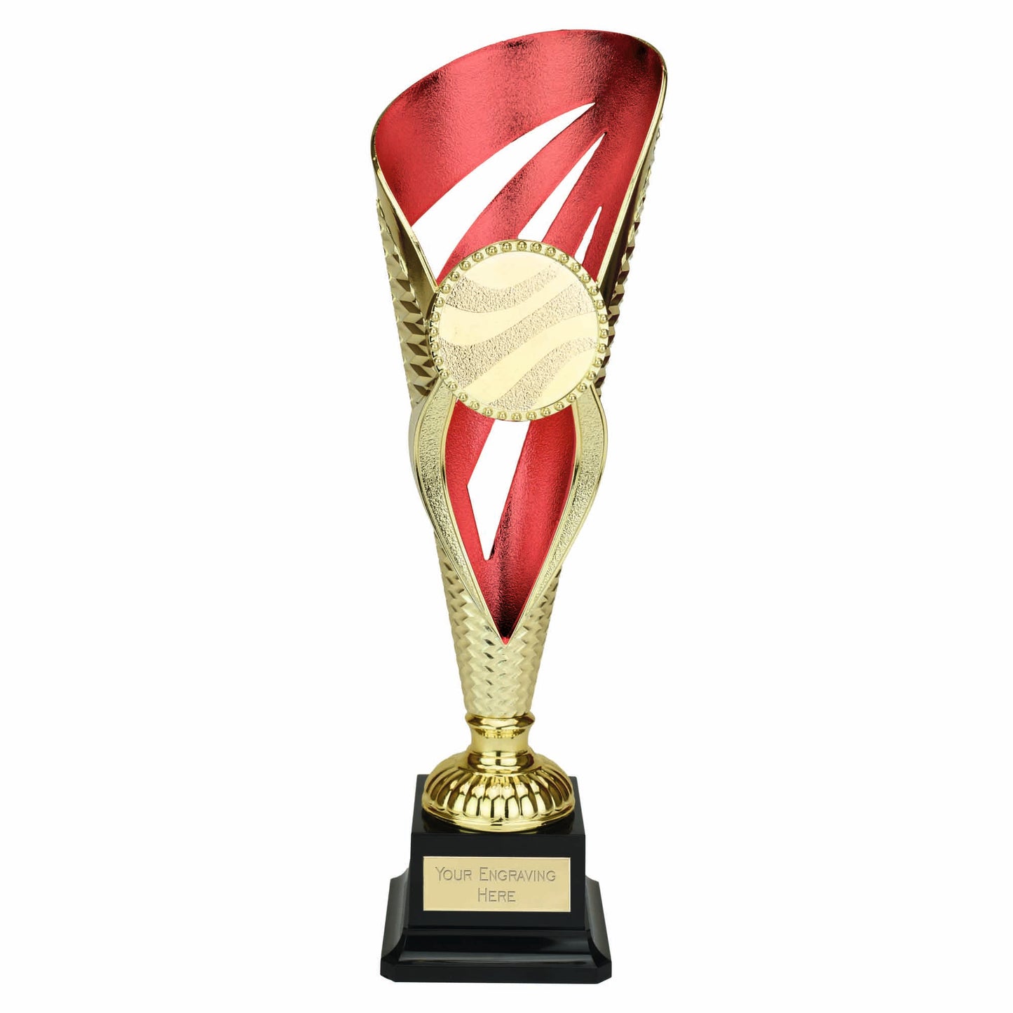 Grand Voyager Gold & Red Custom Logo Detailed Trophy Cup 33cm (13")