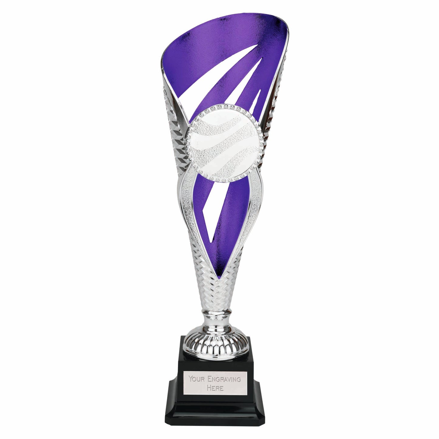 Grand Voyager Purple & Silver Detailed Trophy Cup 33cm (13")