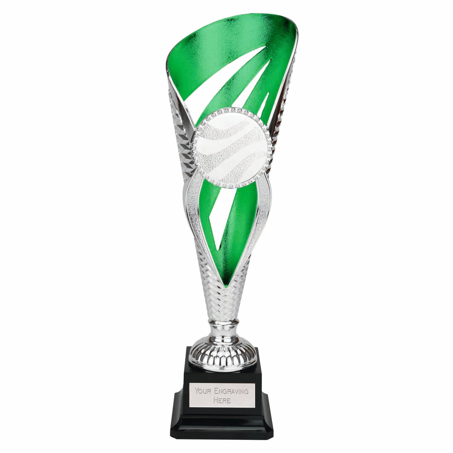 Grand Voyager Silver & Green Detailed Trophy Cup 33cm (13")