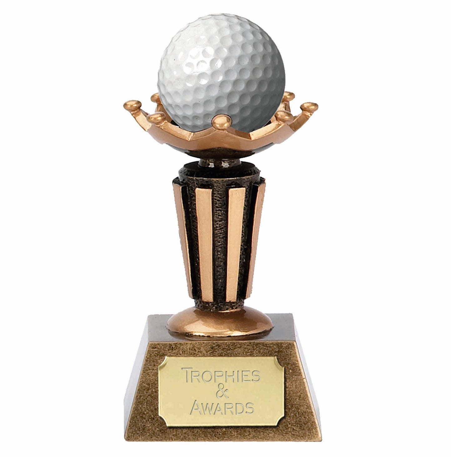 Gold Cricket Ball Display Stand 9.5cm (3 3/4")