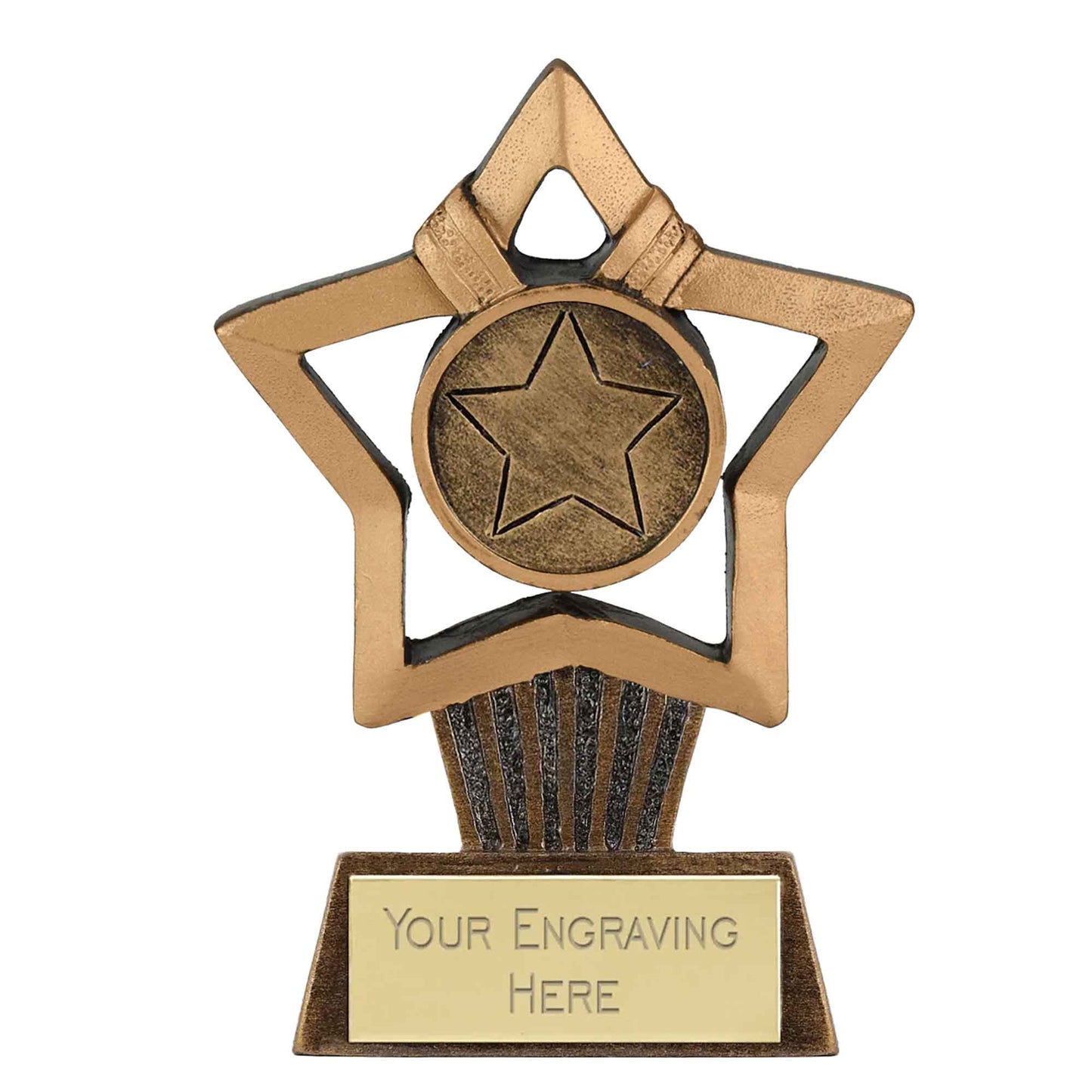Mini Star Plus 1" Custom Logo Centre Holder 10cm (4")