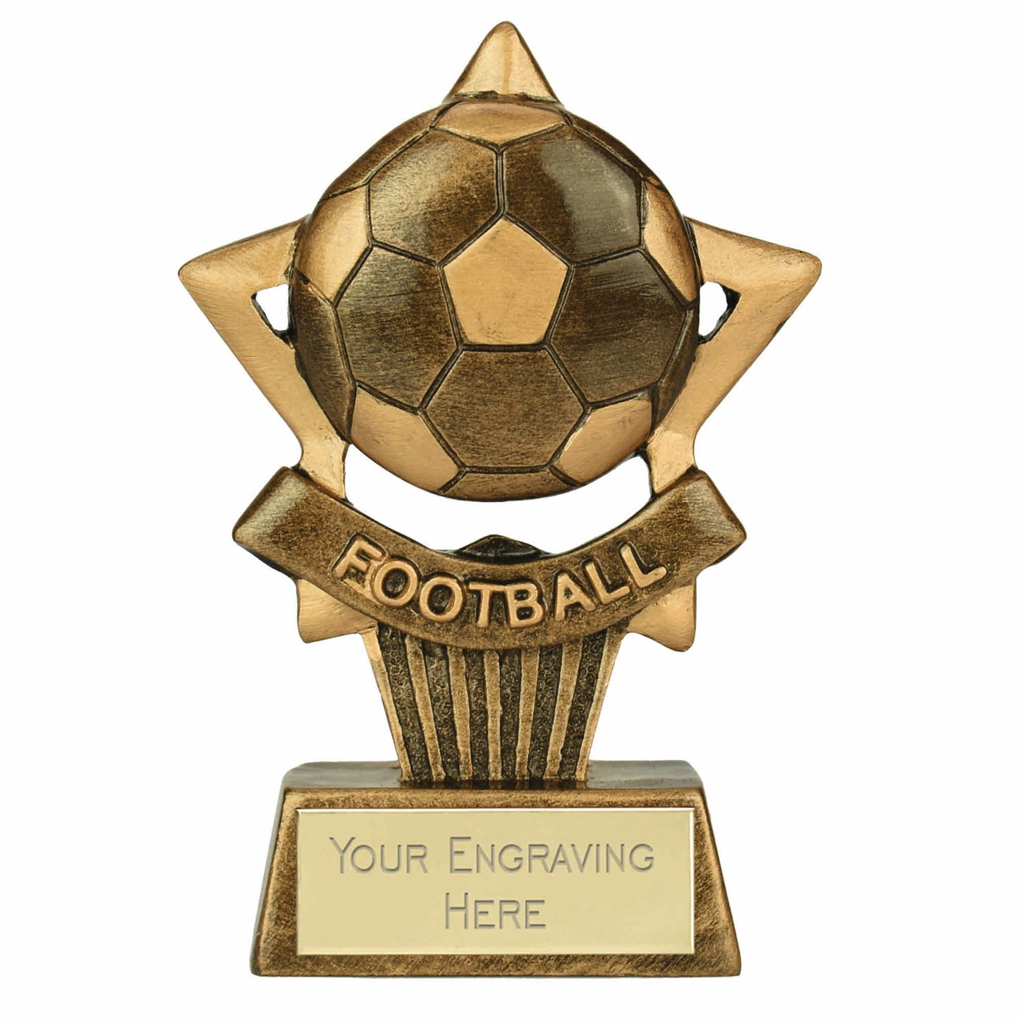 Mini Star Plus Football Award 10cm (4")