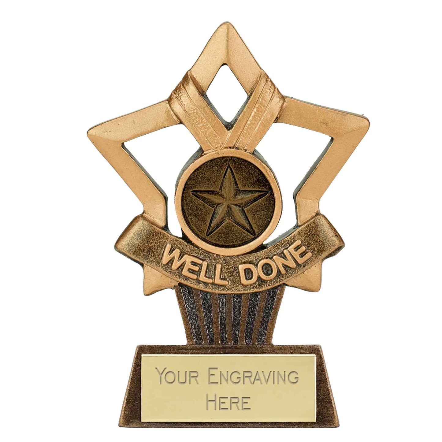 Mini Star Plus Well Done Award 10cm (4")