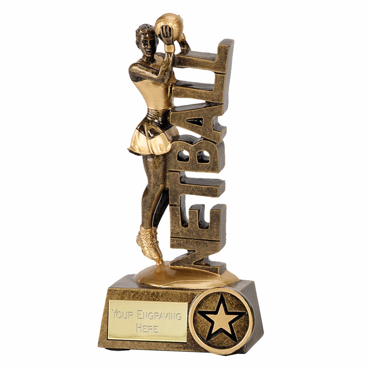 Power 3D Player Netball Trophy 12.5cm (5")