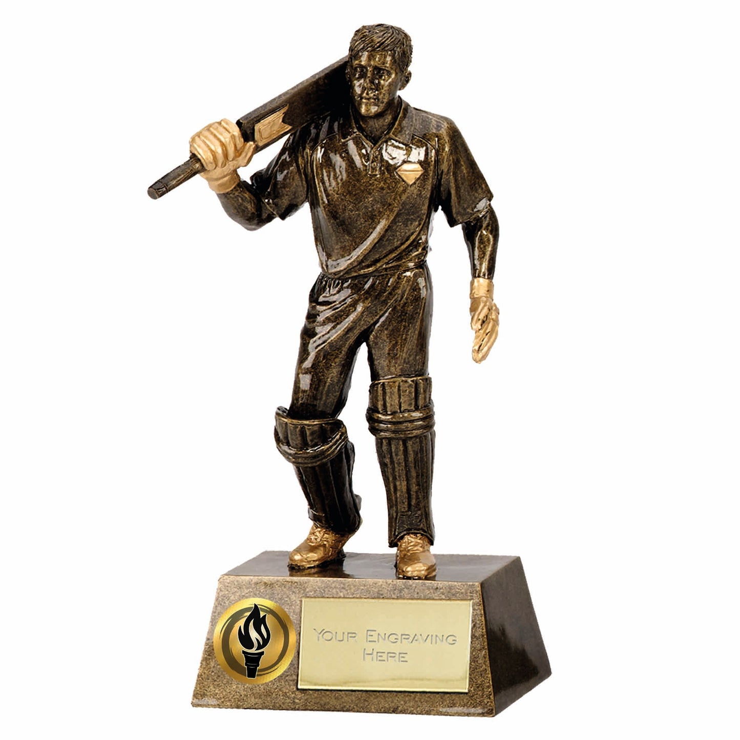 Pinnacle Action 3D Cricket Batsman Trophy 18.5cm (7 1/4")