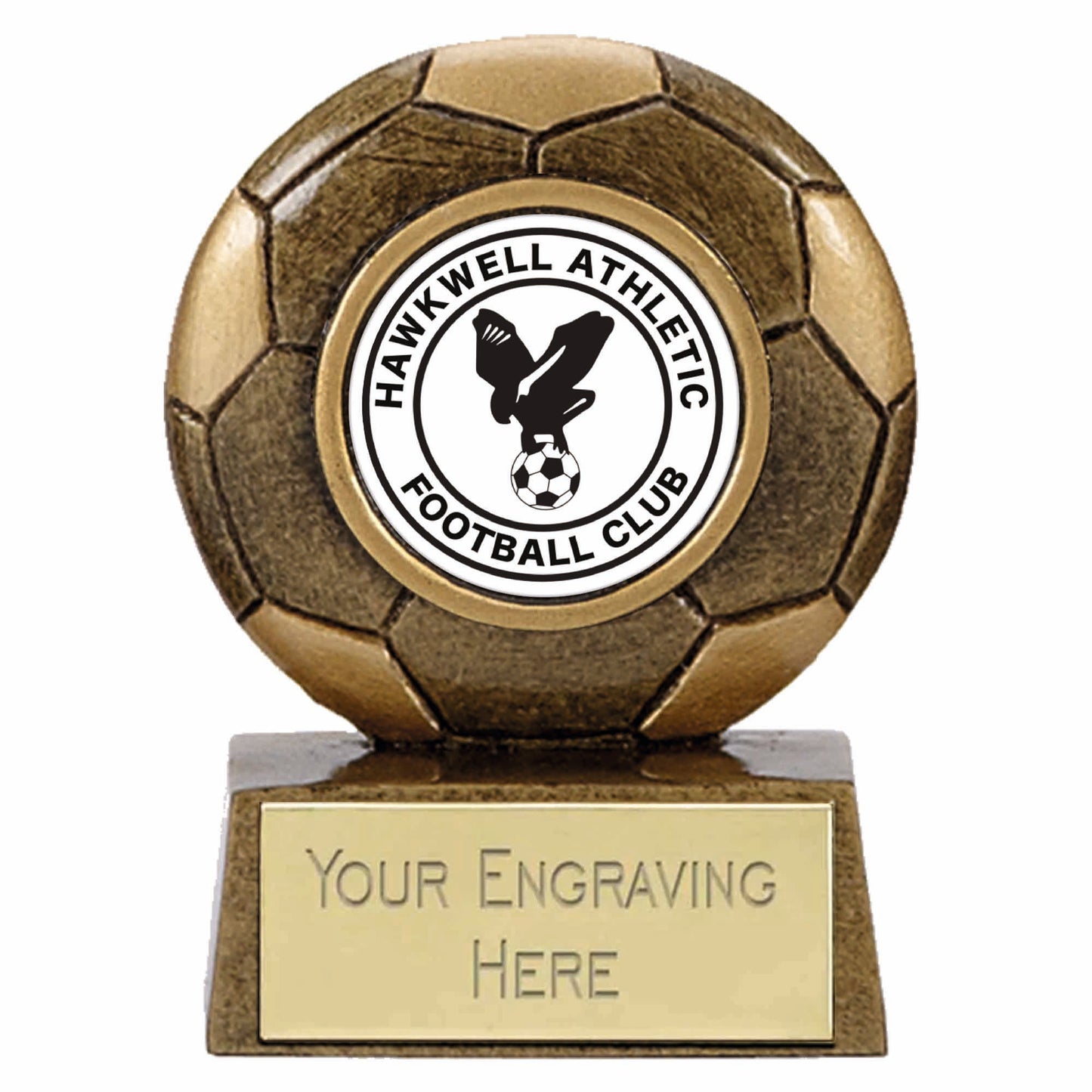Mini Gold Resin Football Trophy 6.5cm (2 5/8")