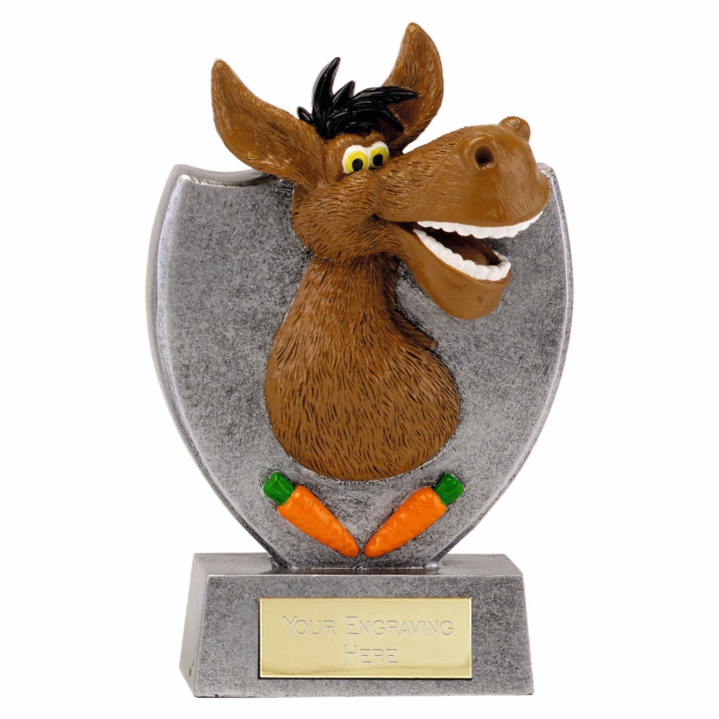Novelty Shield Donkey Award 14cm (5 1/2")