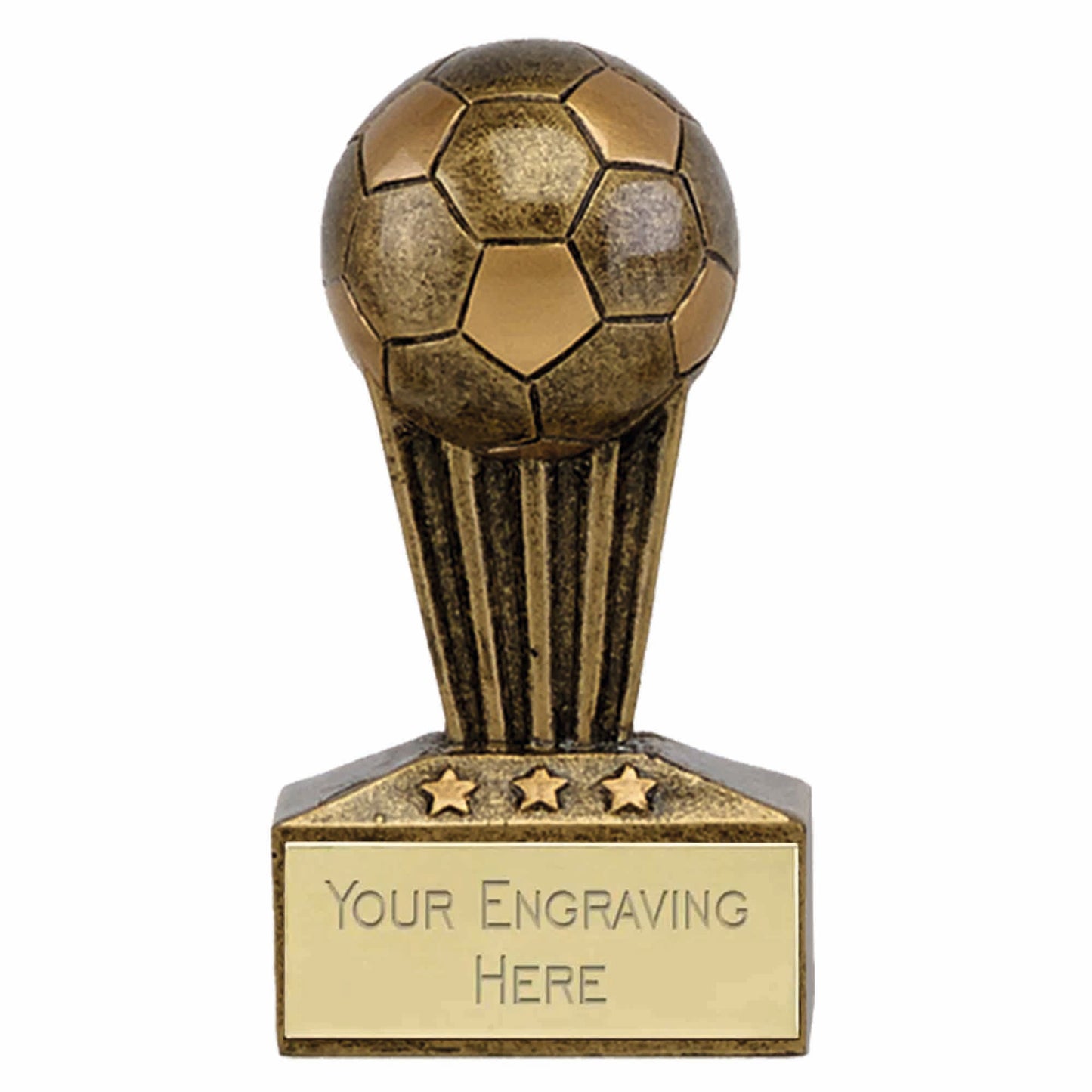 Micro Ball Football Trophy 7.5cm (3")