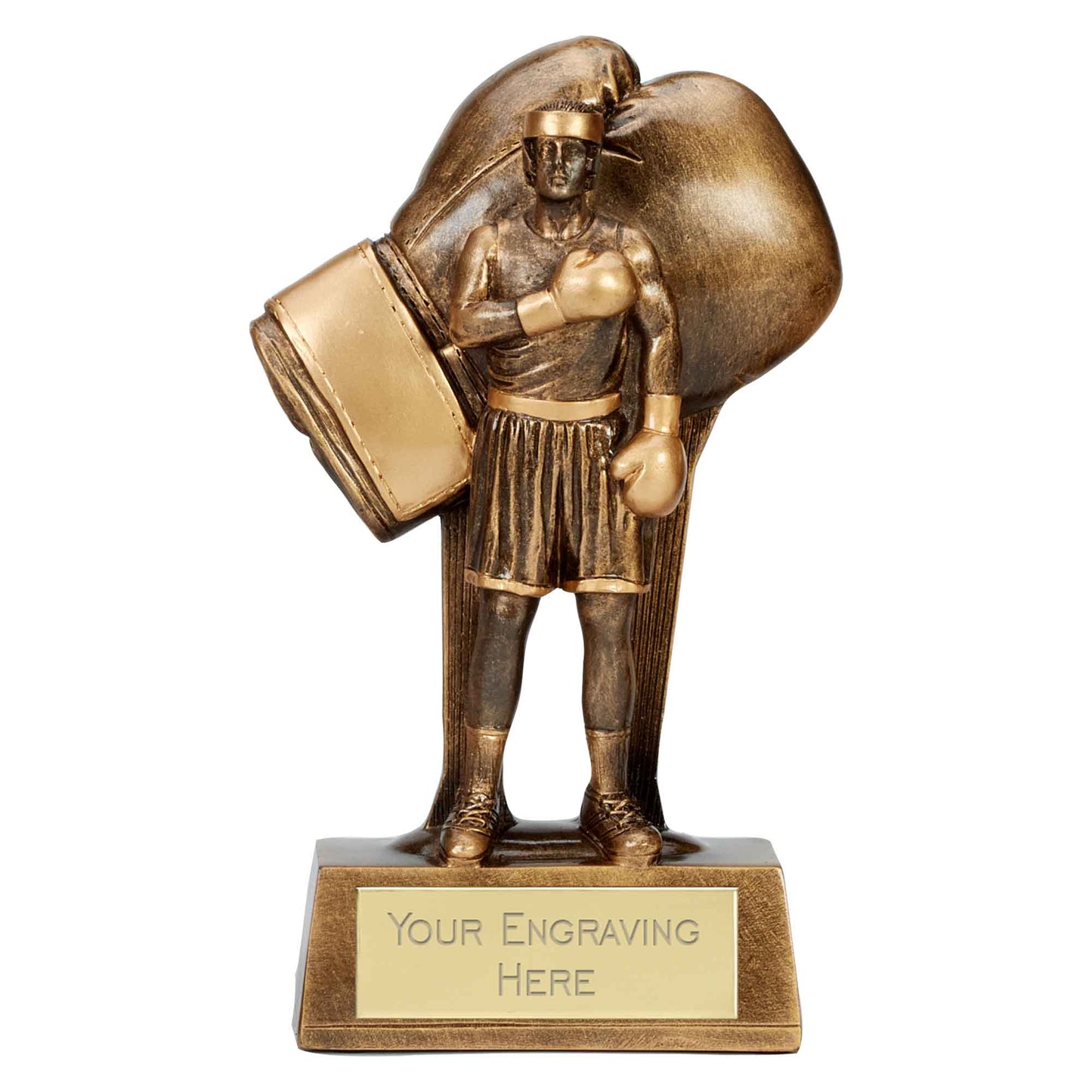 Soul Gold Resin Boxing Trophy 16cm (6 1/4")