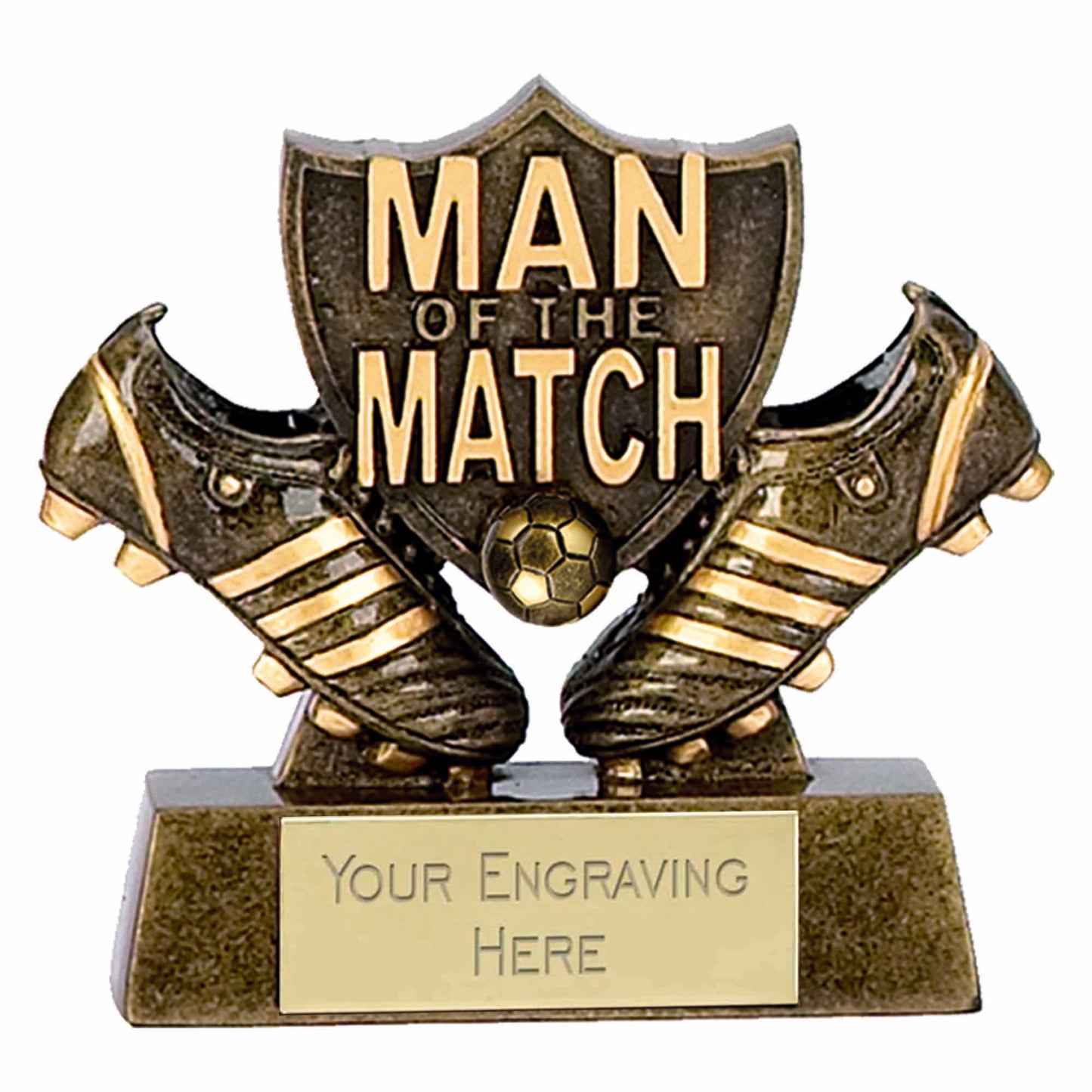 Shield Man of The Match Trophy 8cm (3 1/4")