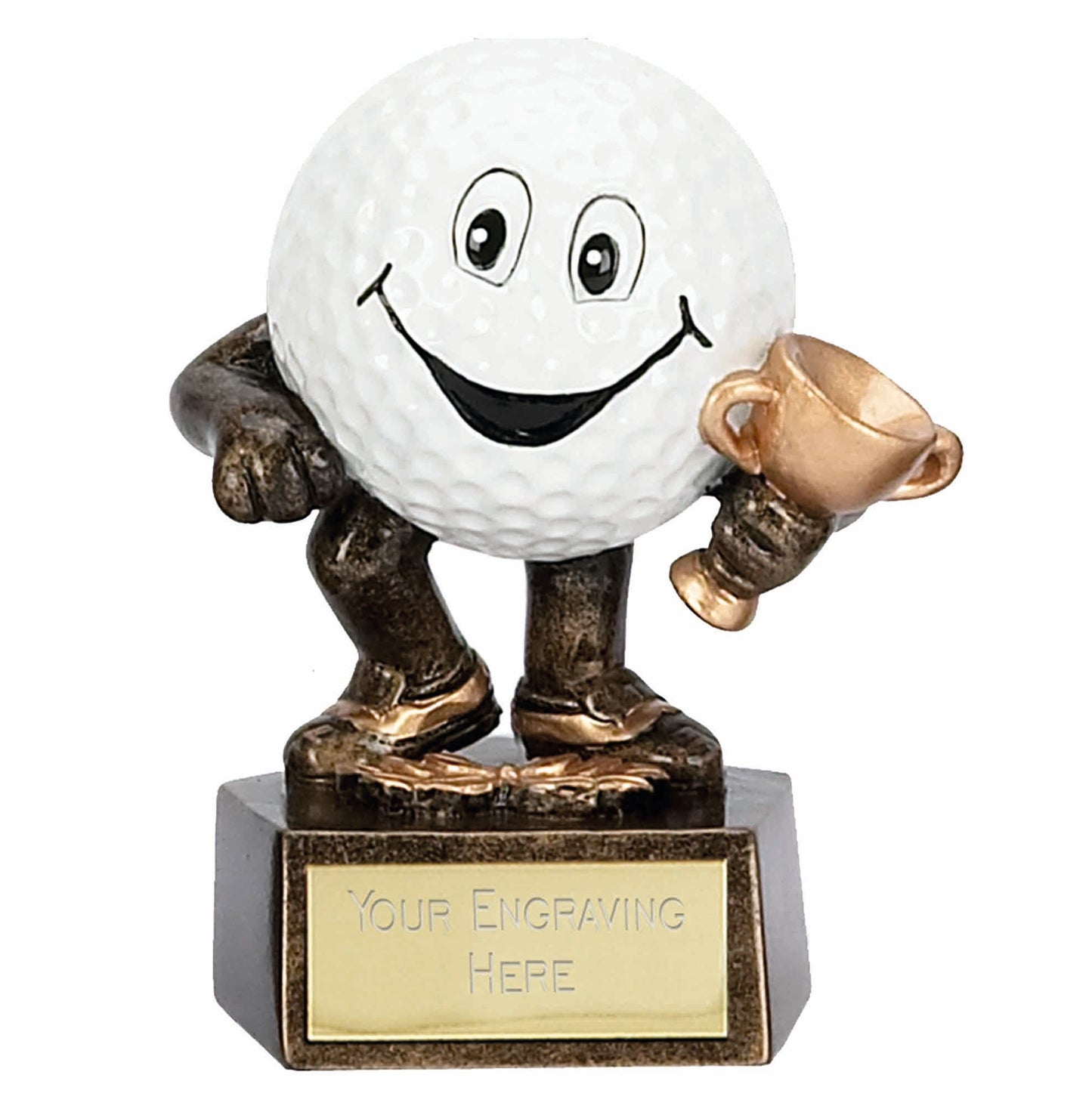 Novelty Golf Ball Man Award 9.5cm (3 3/4")