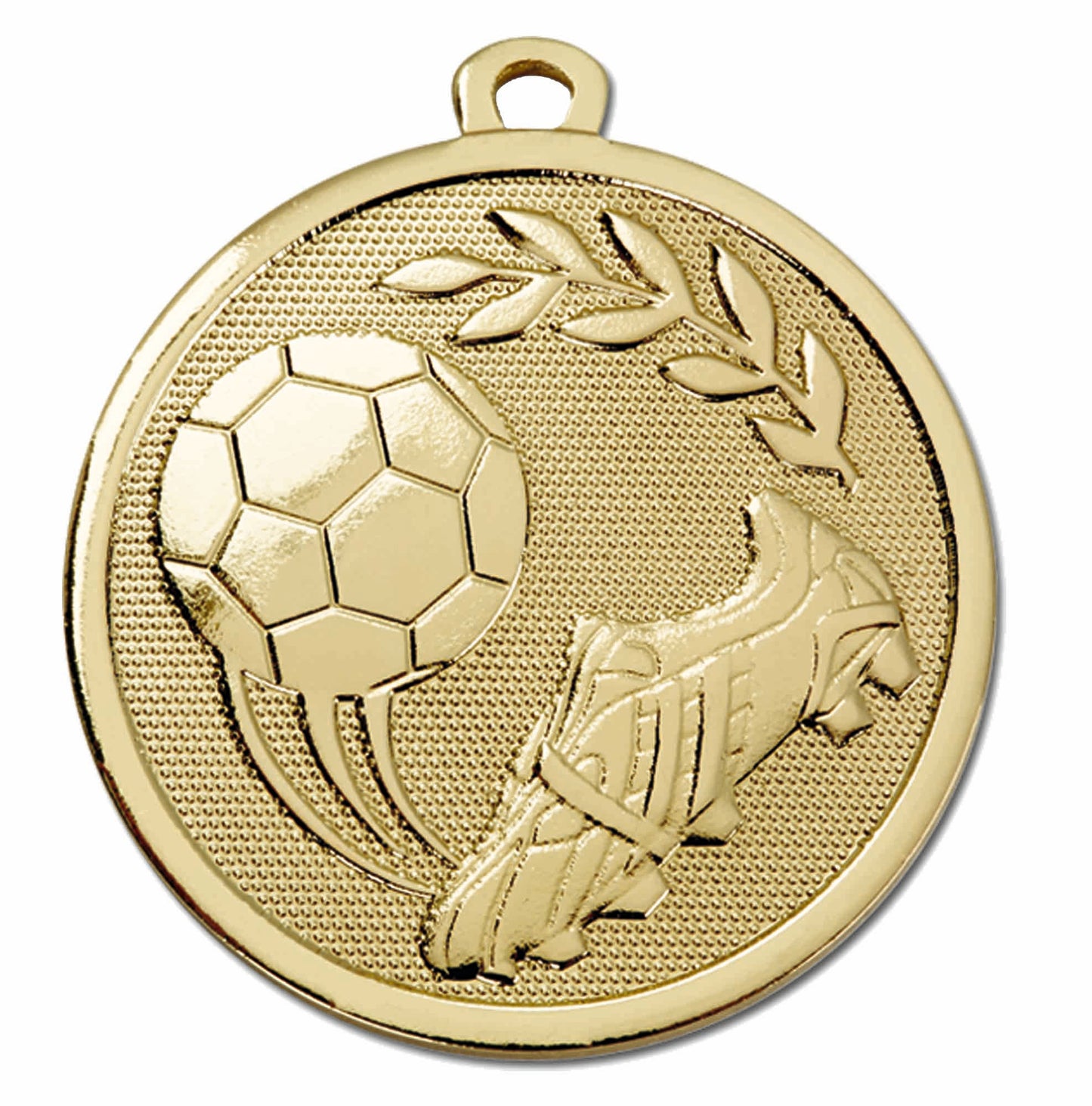 Gold Galaxy Boot & Ball Football Medal 45mm (1 1/2")