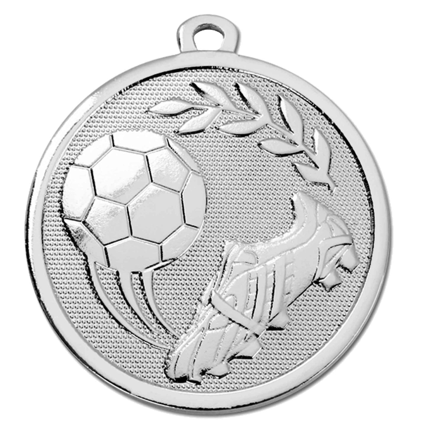 Silver Galaxy Boot & Ball Football Medal 45mm (1 1/2")