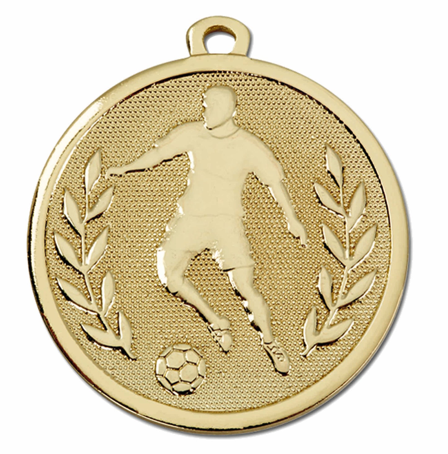Gold Galaxy Action Football Medal 45mm (1 1/2")