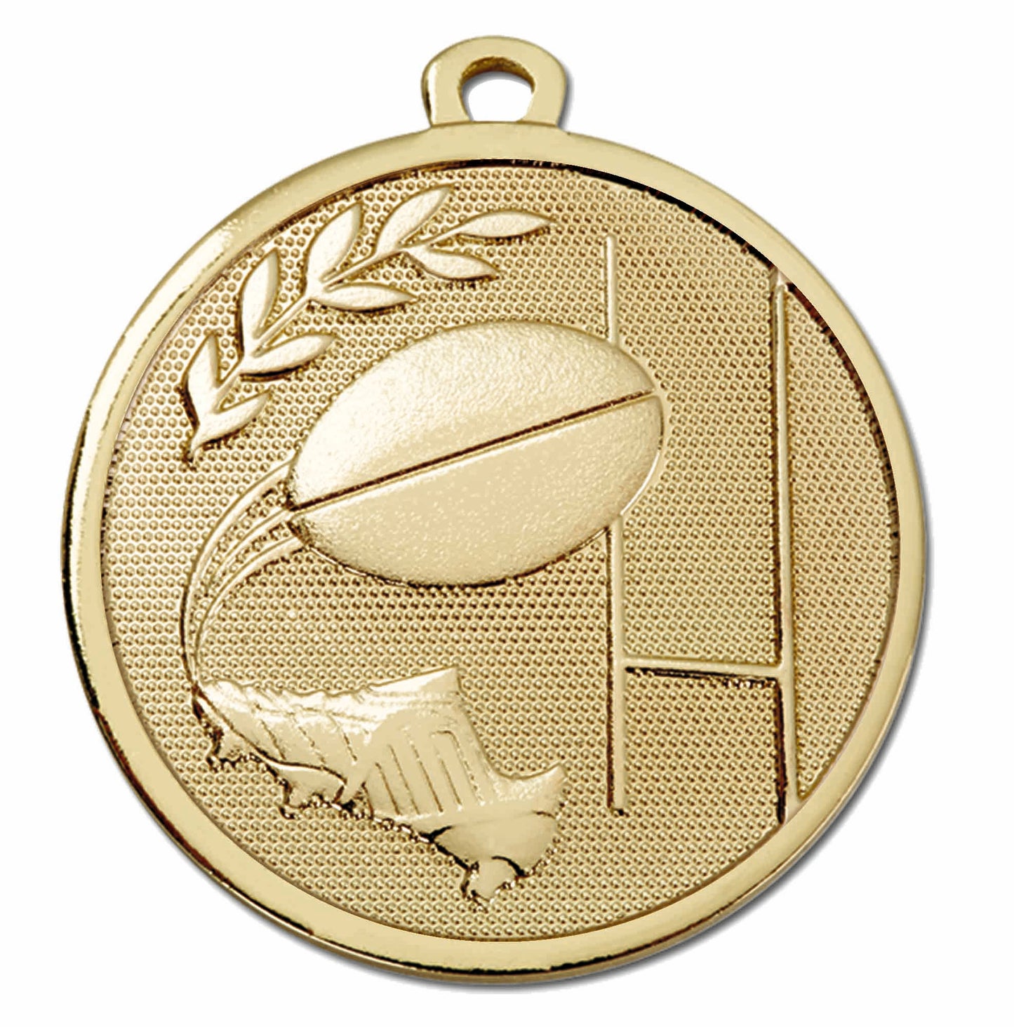 Gold Galaxy Rugby Medal 45mm (1 3/4")