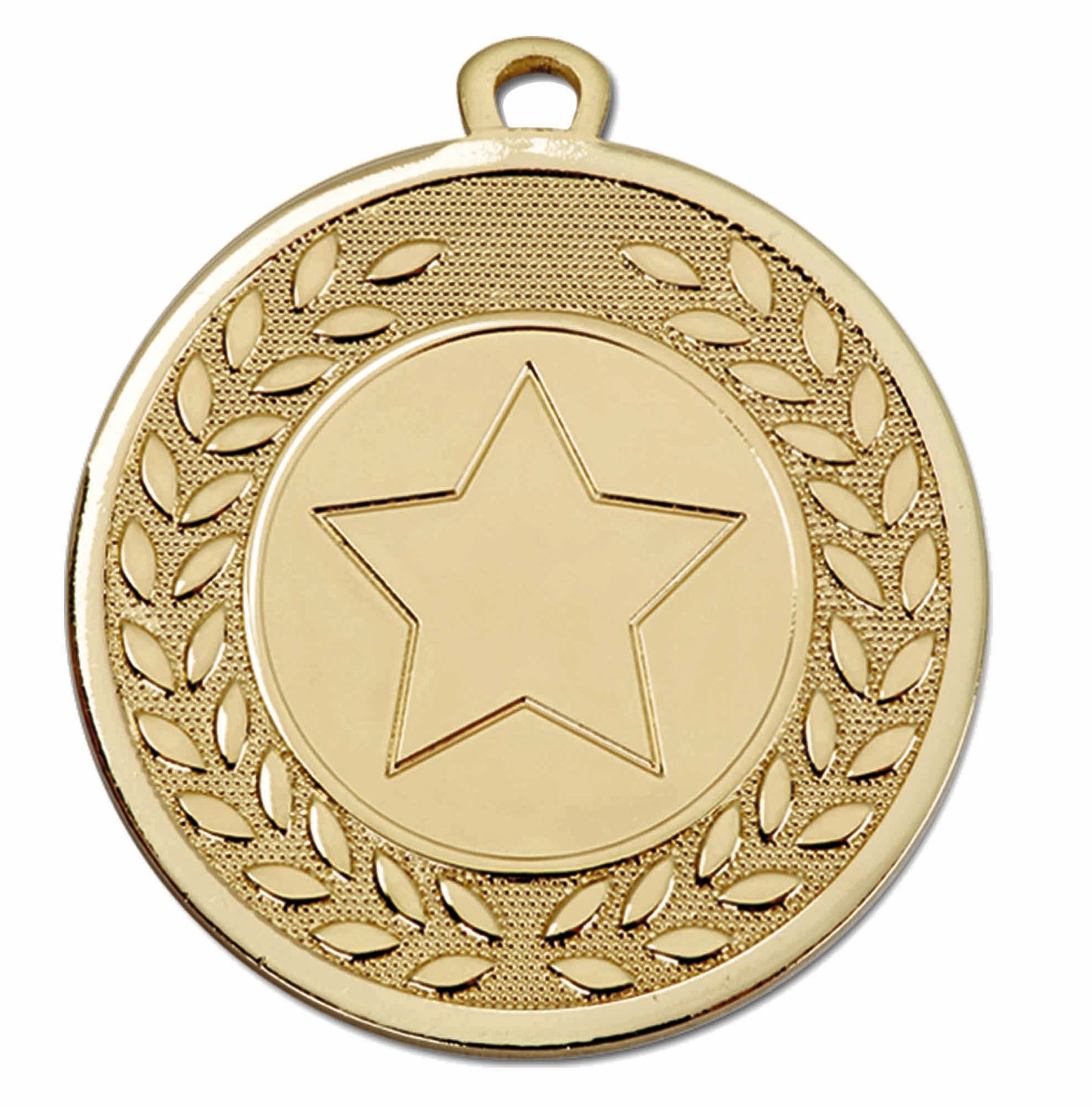 Gold Laurel Star Galaxy Medal 45mm (1 3/4")