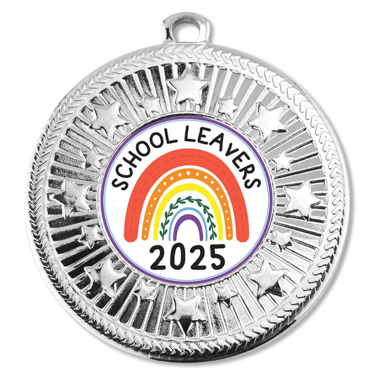 Silver VF Star School Leavers 2025 Medal 50mm