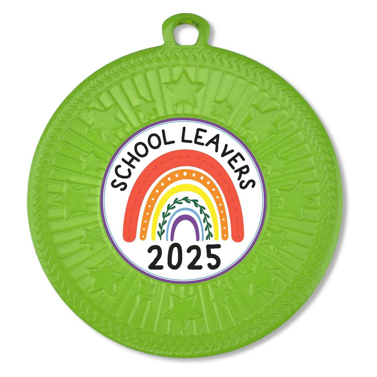 Green VF Star School Leavers 2025 Medal 50mm