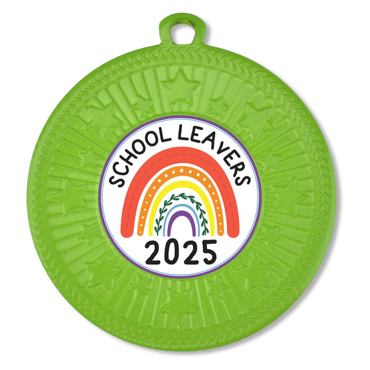 Green VF Star School Leavers 2025 Medal 50mm