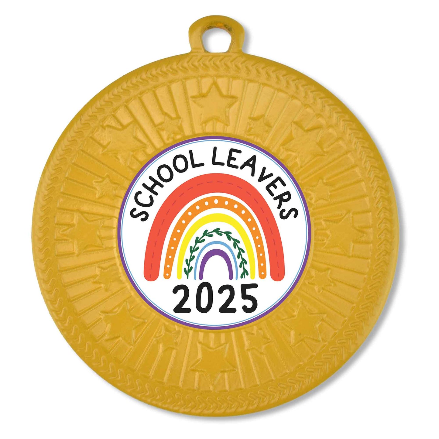 Orange VF Star School Leavers 2025 Medal 50mm