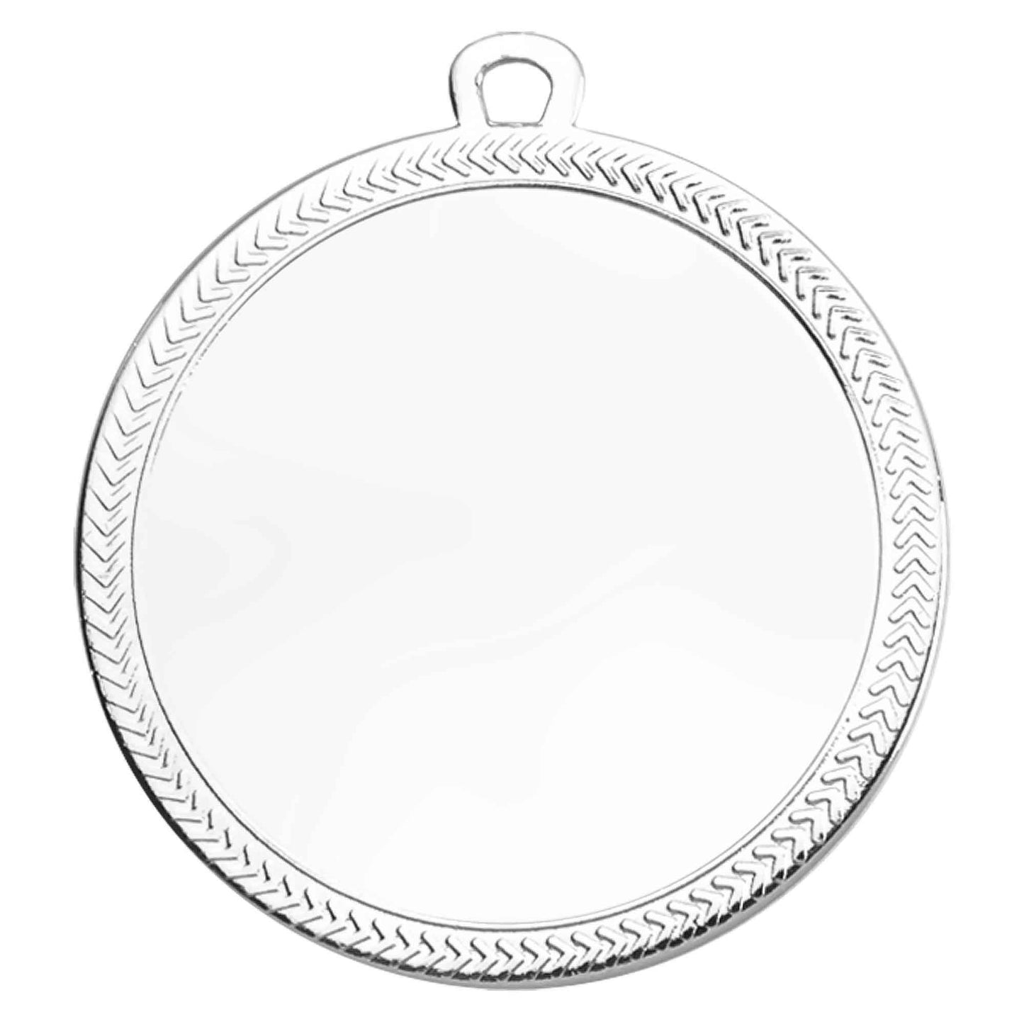 Silver Ridged Edge Large Centre Medal 60mm (2 3/8")