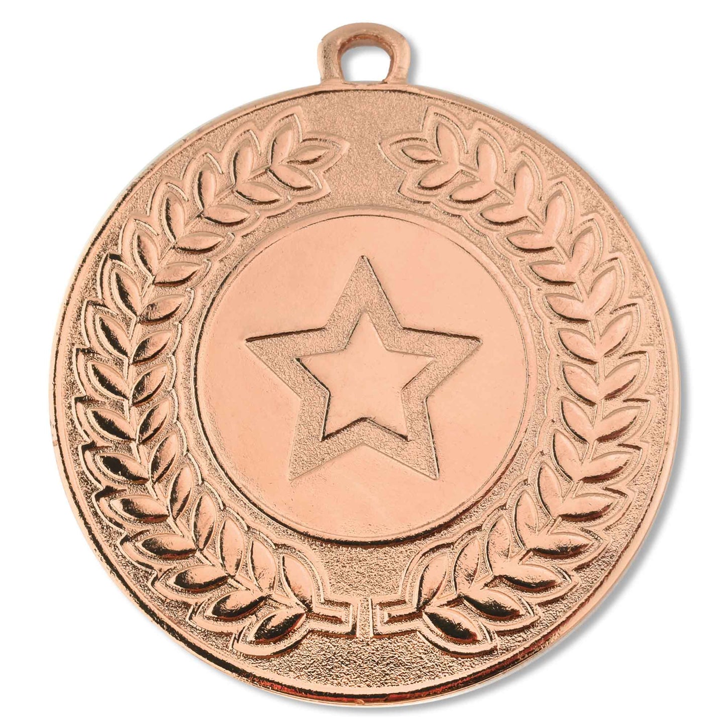Bronze Contour Star Laurel Medal 50mm (2")