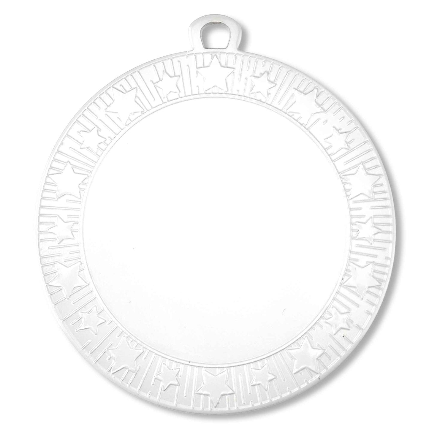 White Starburst Medal 70mm