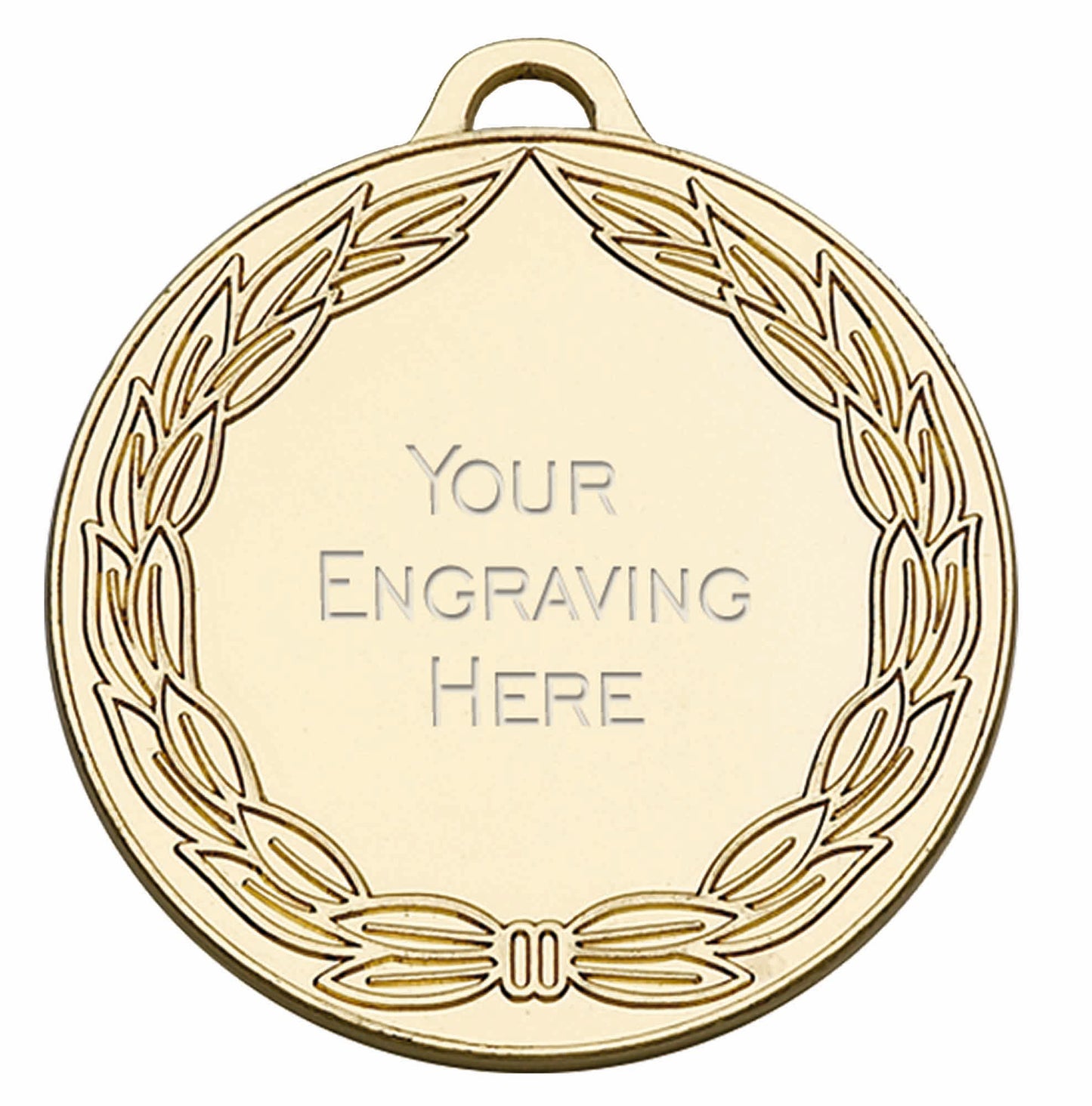 Gold Classic Laurel Wreath Medal 50mm (2")