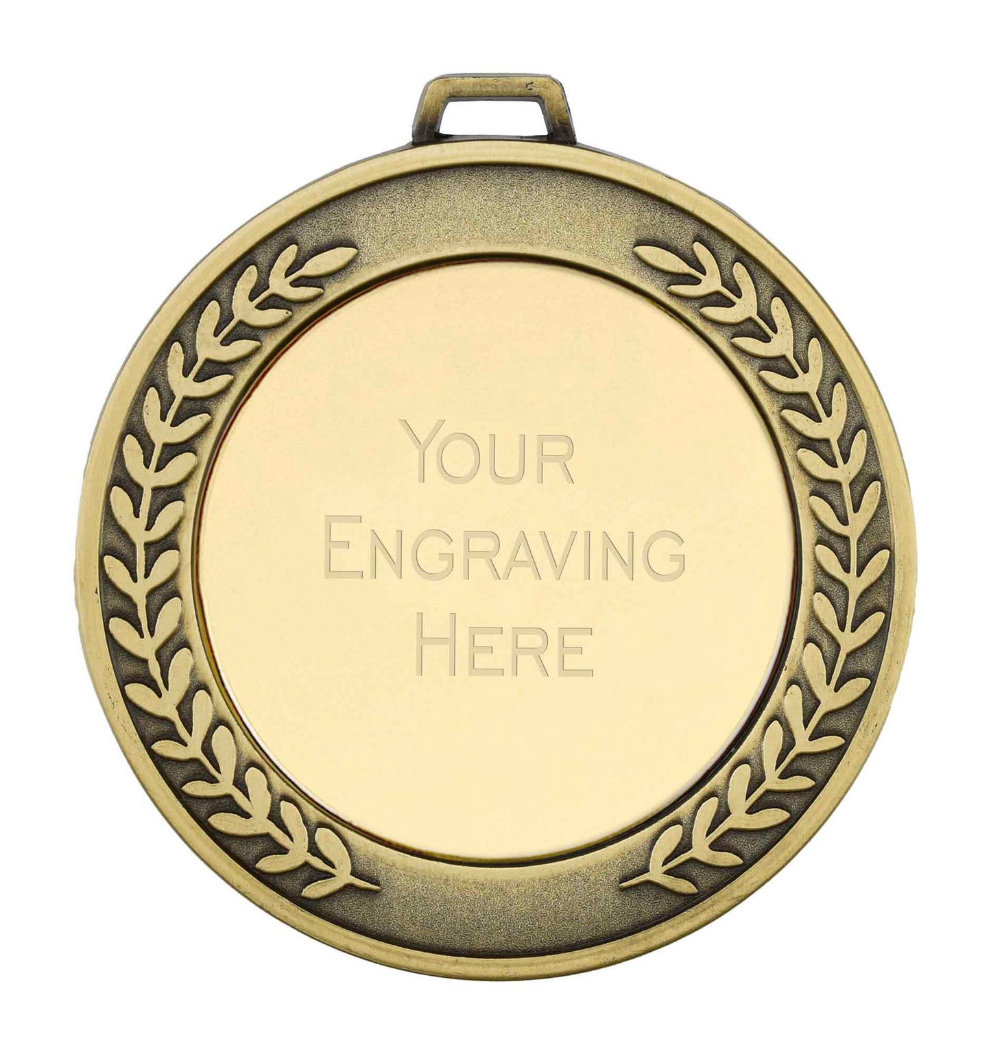 Gold/Gold Prestige Engraved Medal 70mm