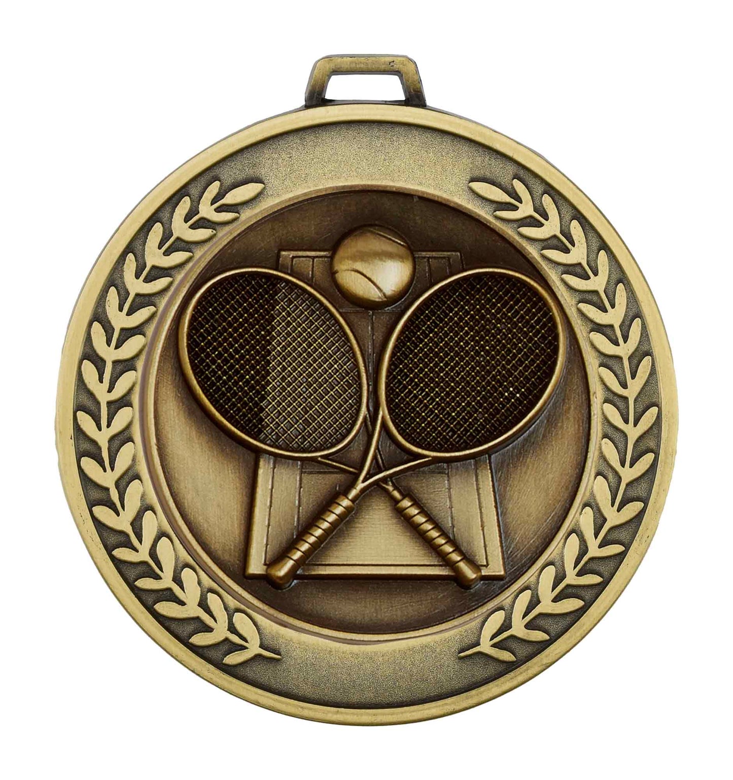 Antique Gold Prestige Heavyweight Tennis Medal 70mm