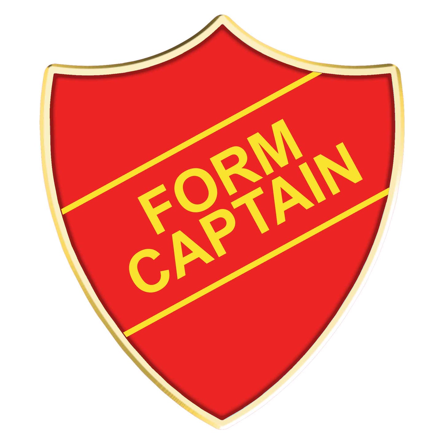 Blue Form Captain Shield Badge