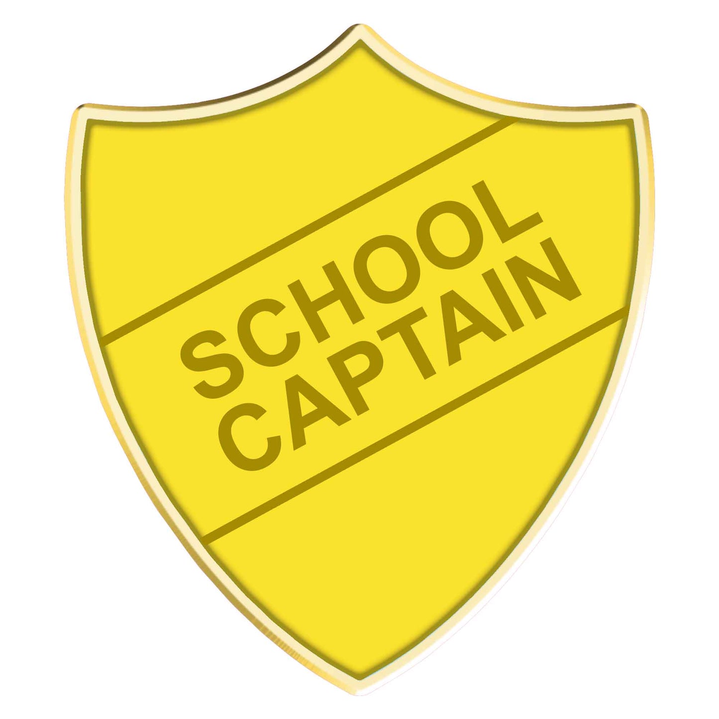 Blue School Captain Shield Badge