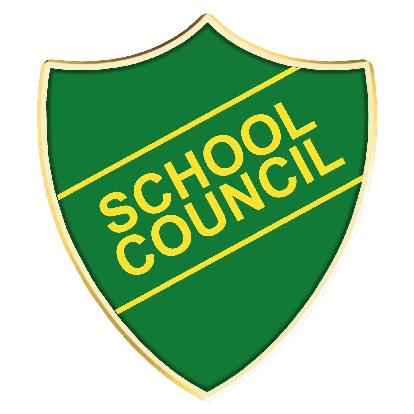 Blue School Council Shield Badge
