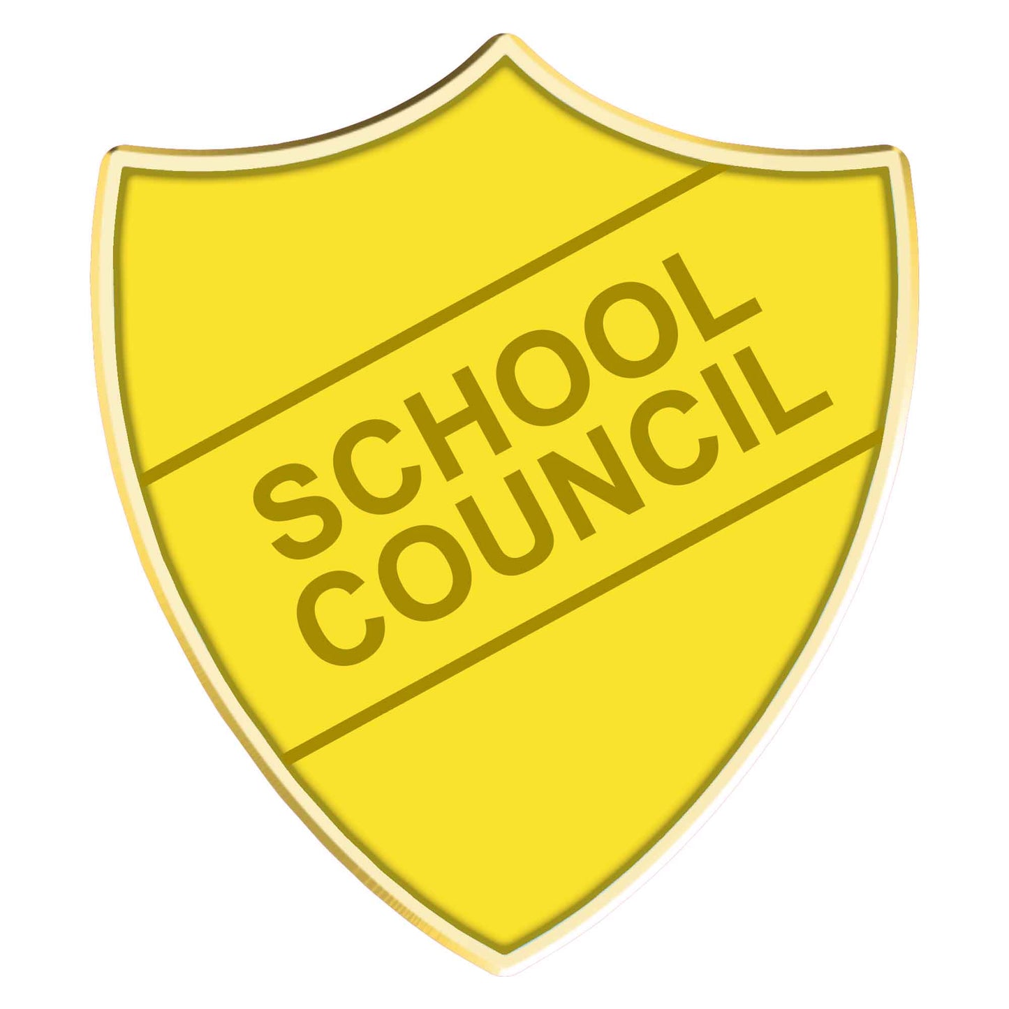 Blue School Council Shield Badge