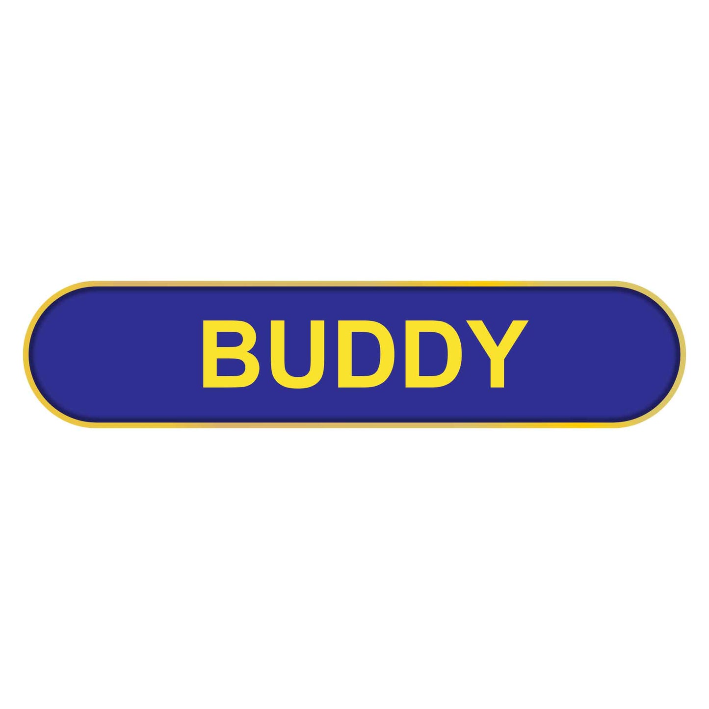 Blue Buddy Bar Badge