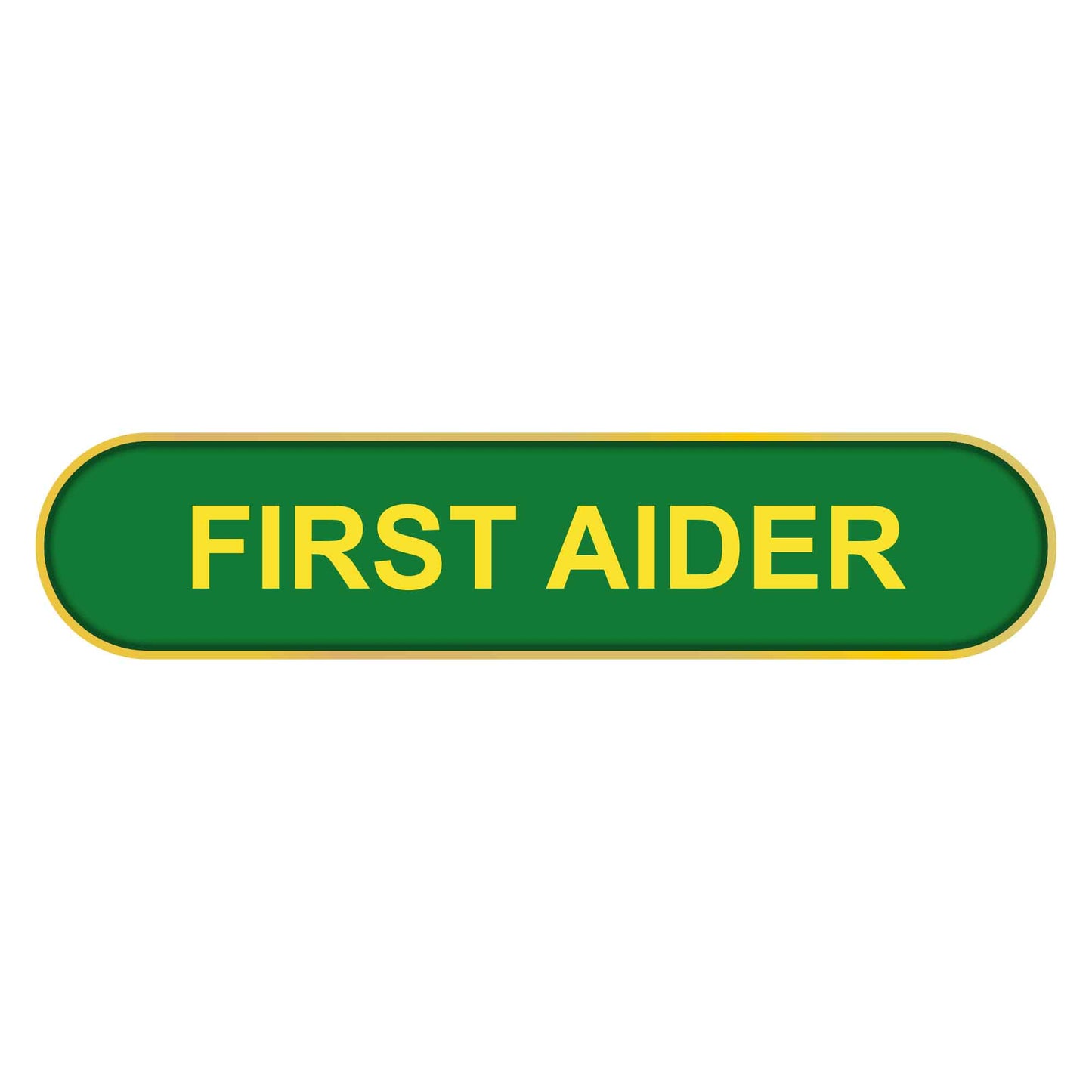 Blue First Aider Bar Badge