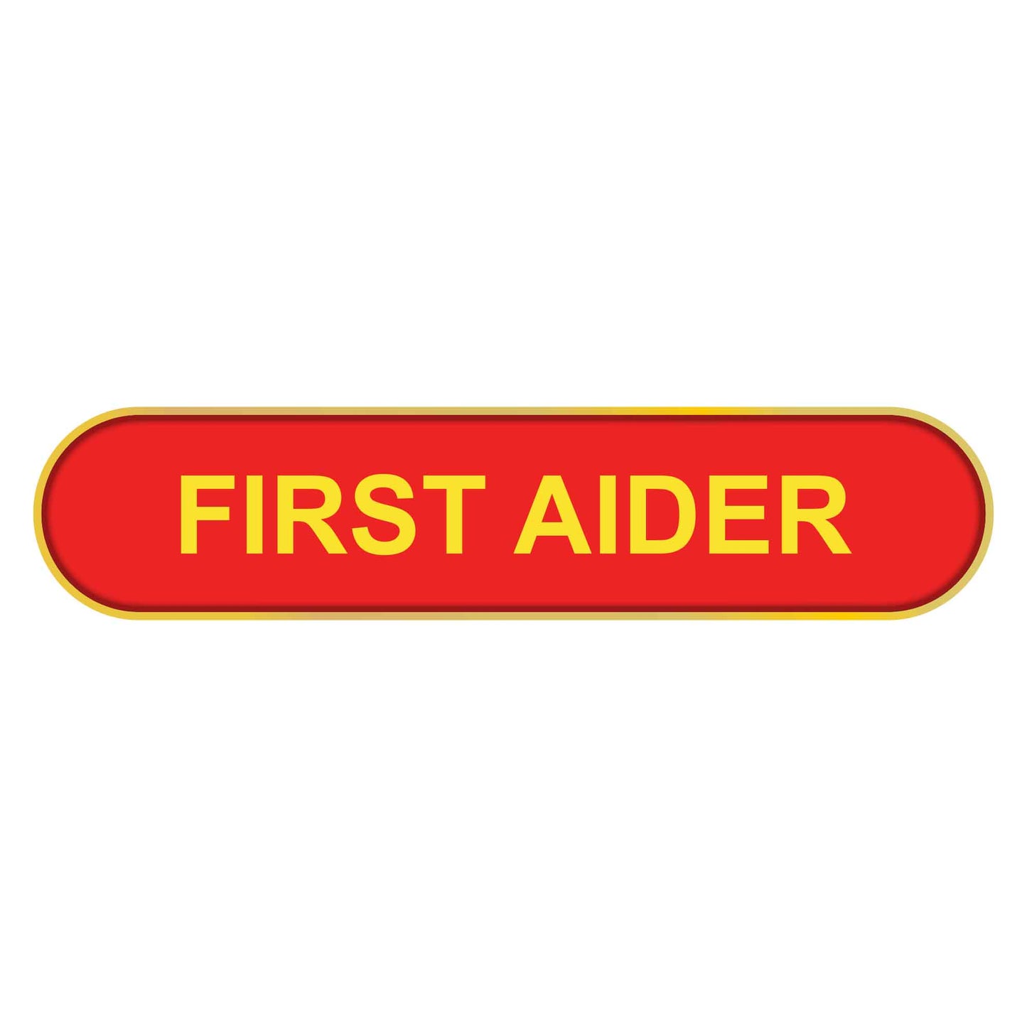 Blue First Aider Bar Badge