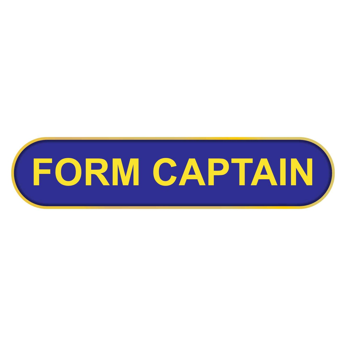Blue Form Captain Bar Badge