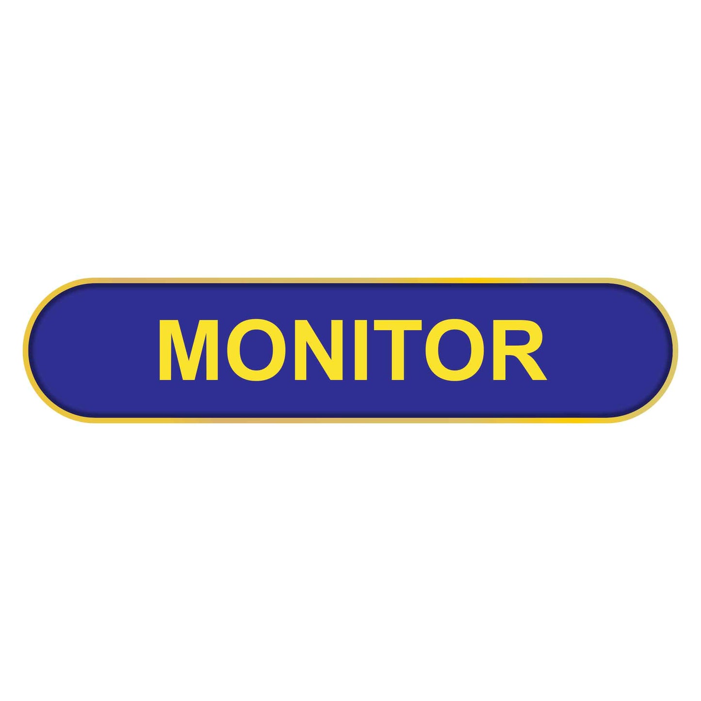 Blue Monitor Bar Badge