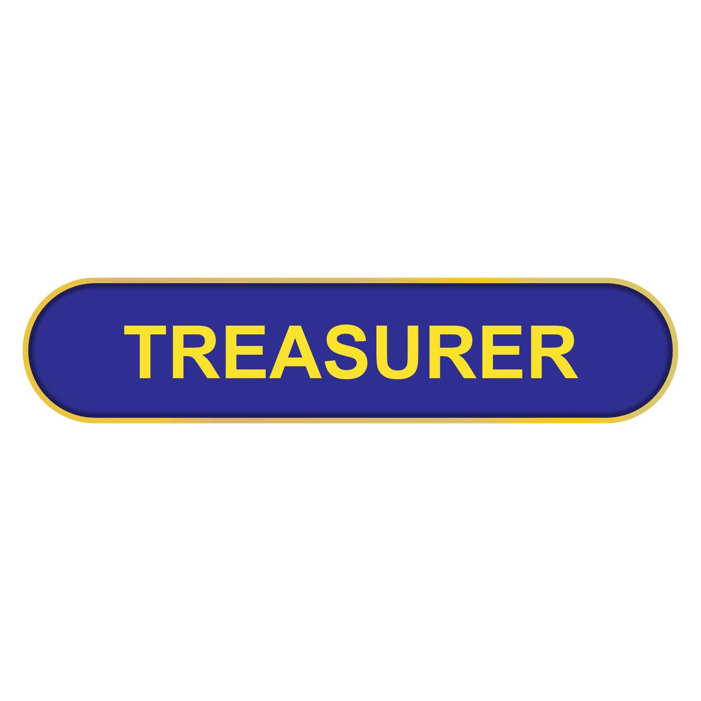 Blue Treasurer Bar Badge