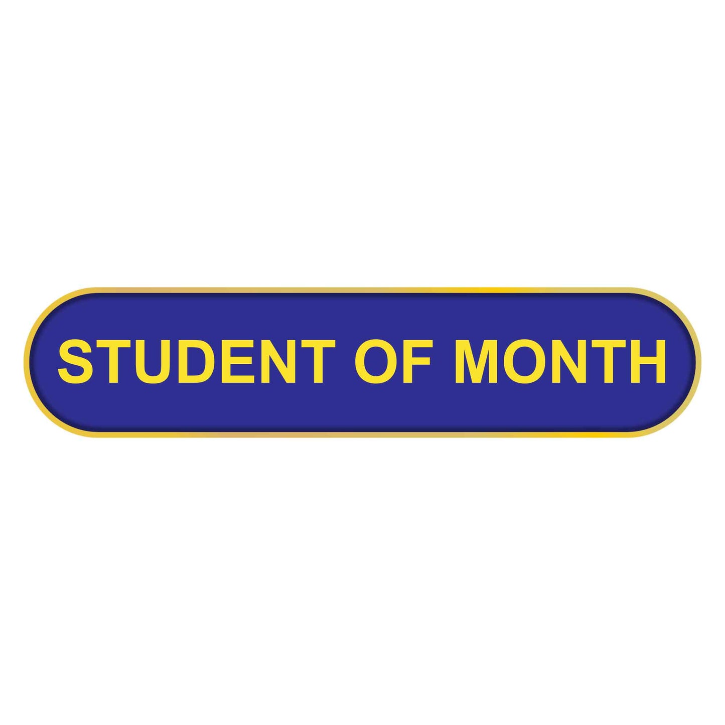 Blue Student of Month Bar Badge