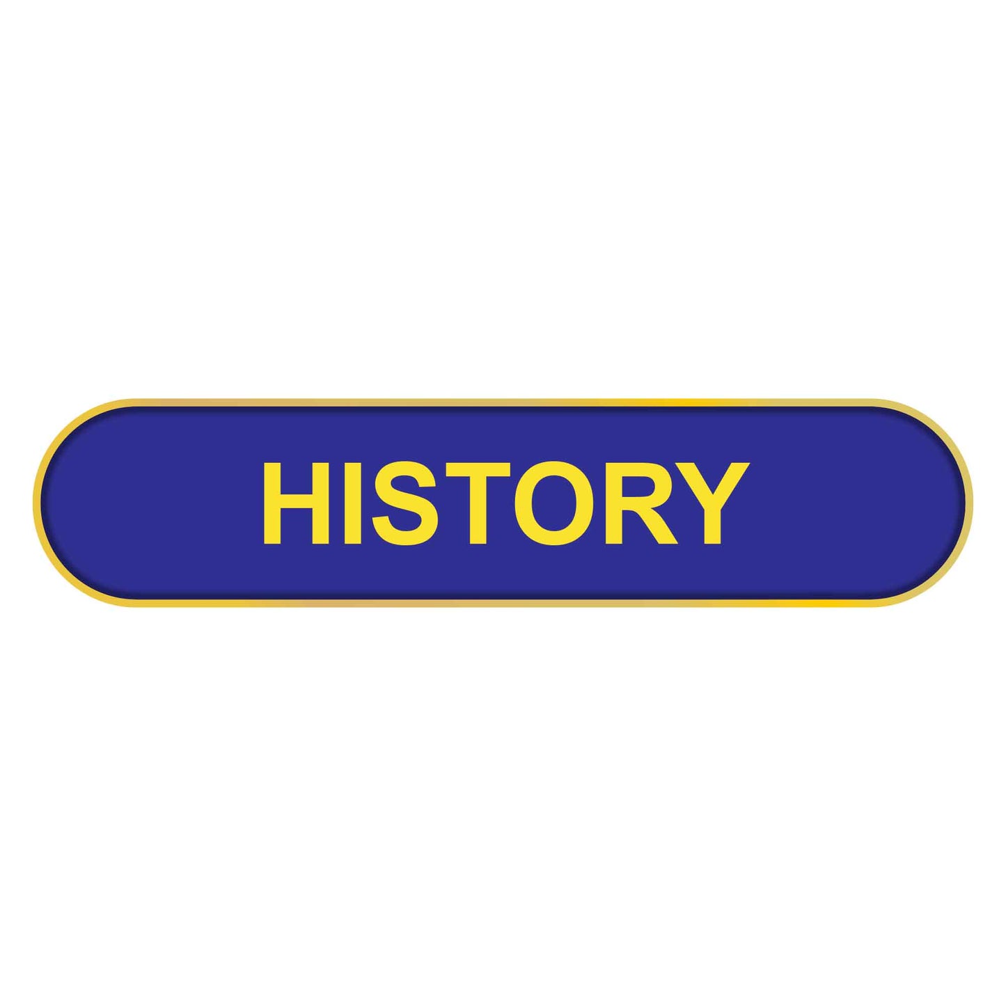 Blue History Bar Badge