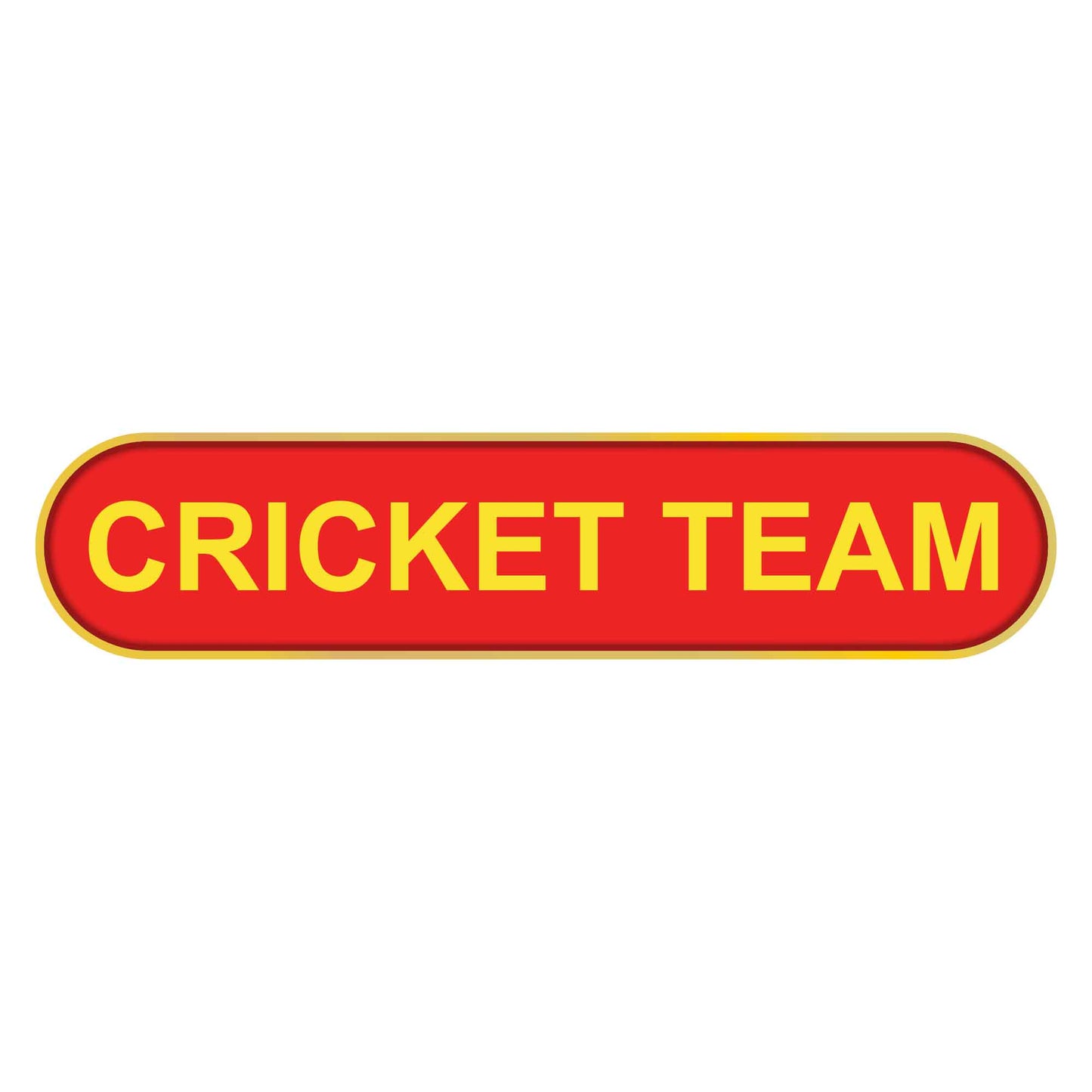 Blue Cricket Team Bar Badge