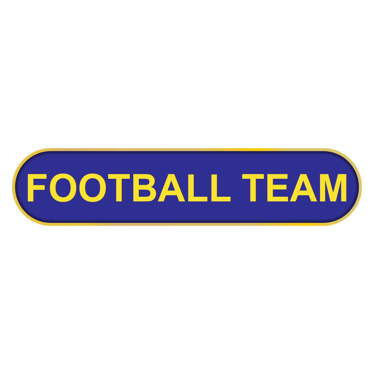 Blue Football Team Bar Badge