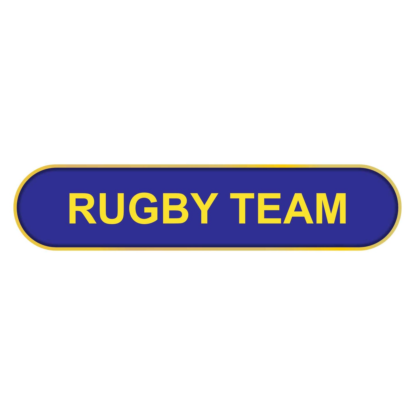 Blue Rugby Team Bar Badge