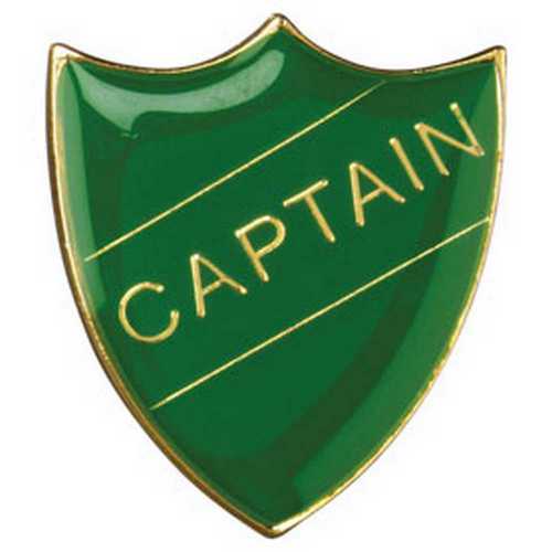 SCHOOL SHIELD BADGE (CAPTAIN) BLUE - 1.25in