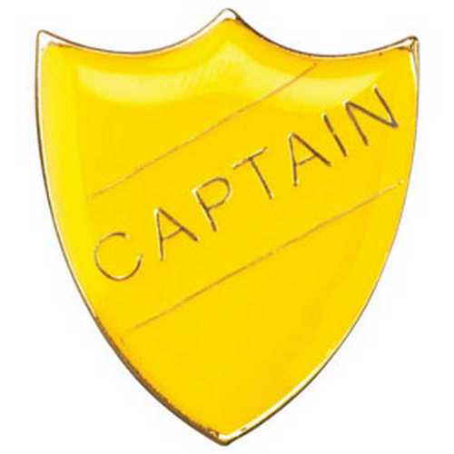 SCHOOL SHIELD BADGE (CAPTAIN) BLUE - 1.25in