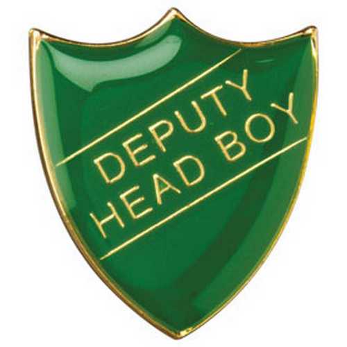 SCHOOL SHIELD BADGE (DEPUTY HEAD BOY) BLUE - 1.25in
