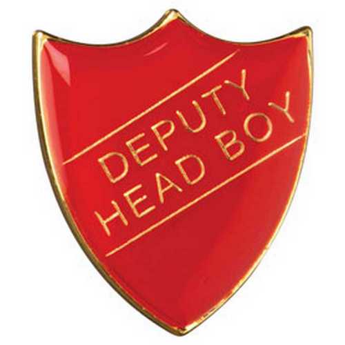 SCHOOL SHIELD BADGE (DEPUTY HEAD BOY) BLUE - 1.25in