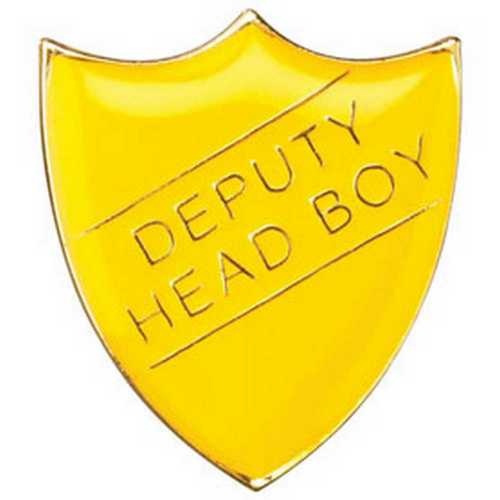 SCHOOL SHIELD BADGE (DEPUTY HEAD BOY) BLUE - 1.25in